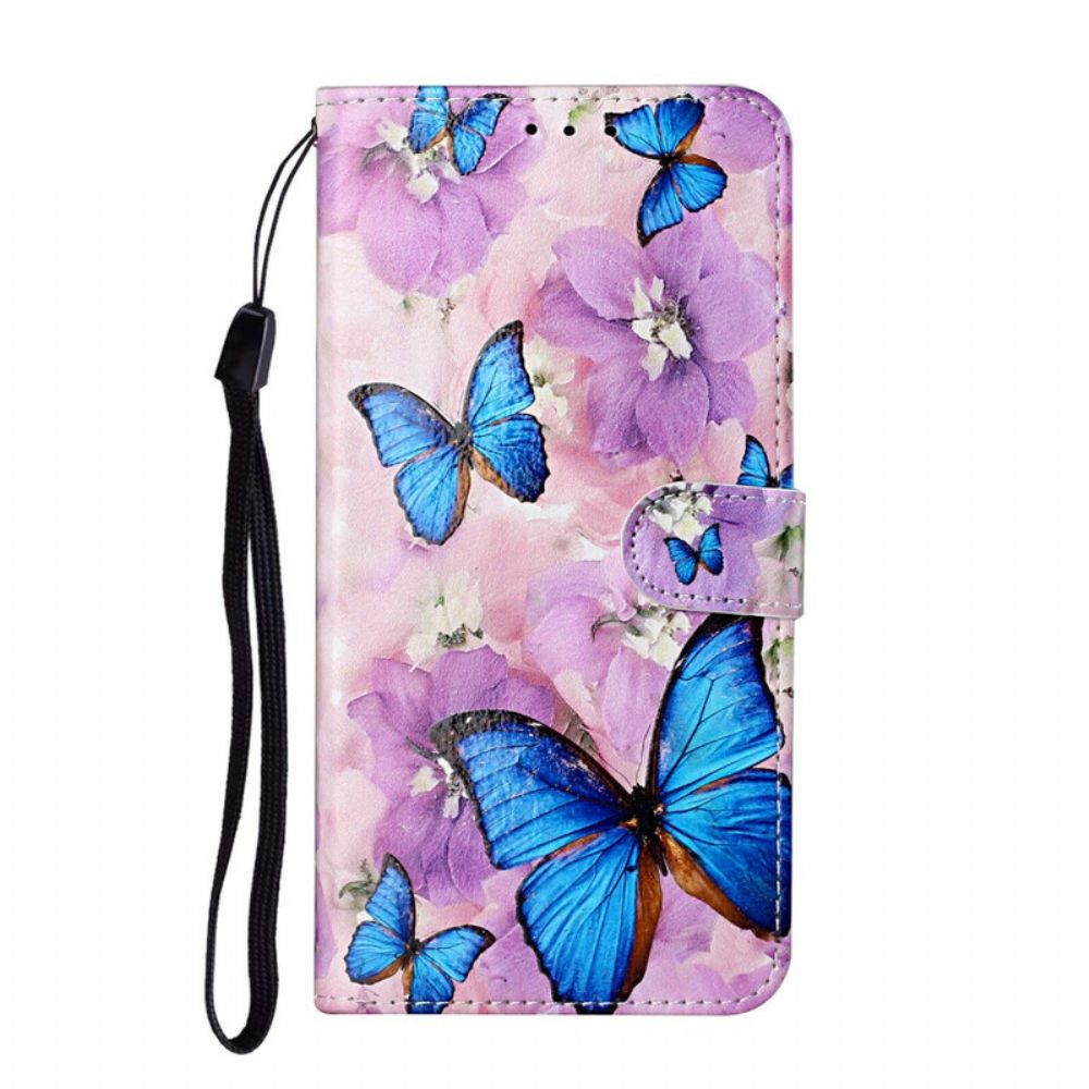 Folio-hoesje voor Samsung Galaxy S21 5G Bloemenvlinders