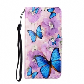 Folio-hoesje voor Samsung Galaxy S21 5G Bloemenvlinders