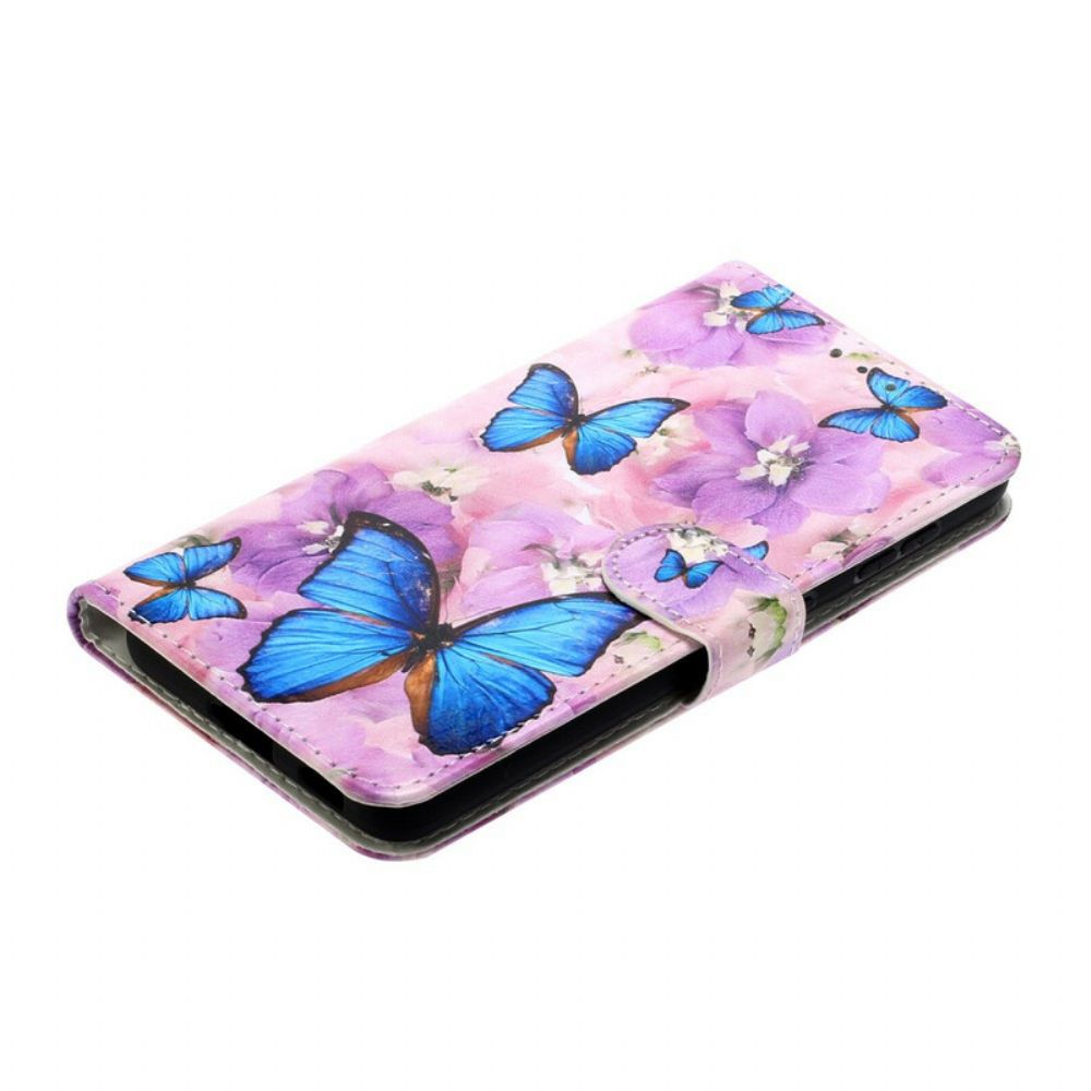 Folio-hoesje voor Samsung Galaxy S21 5G Bloemenvlinders