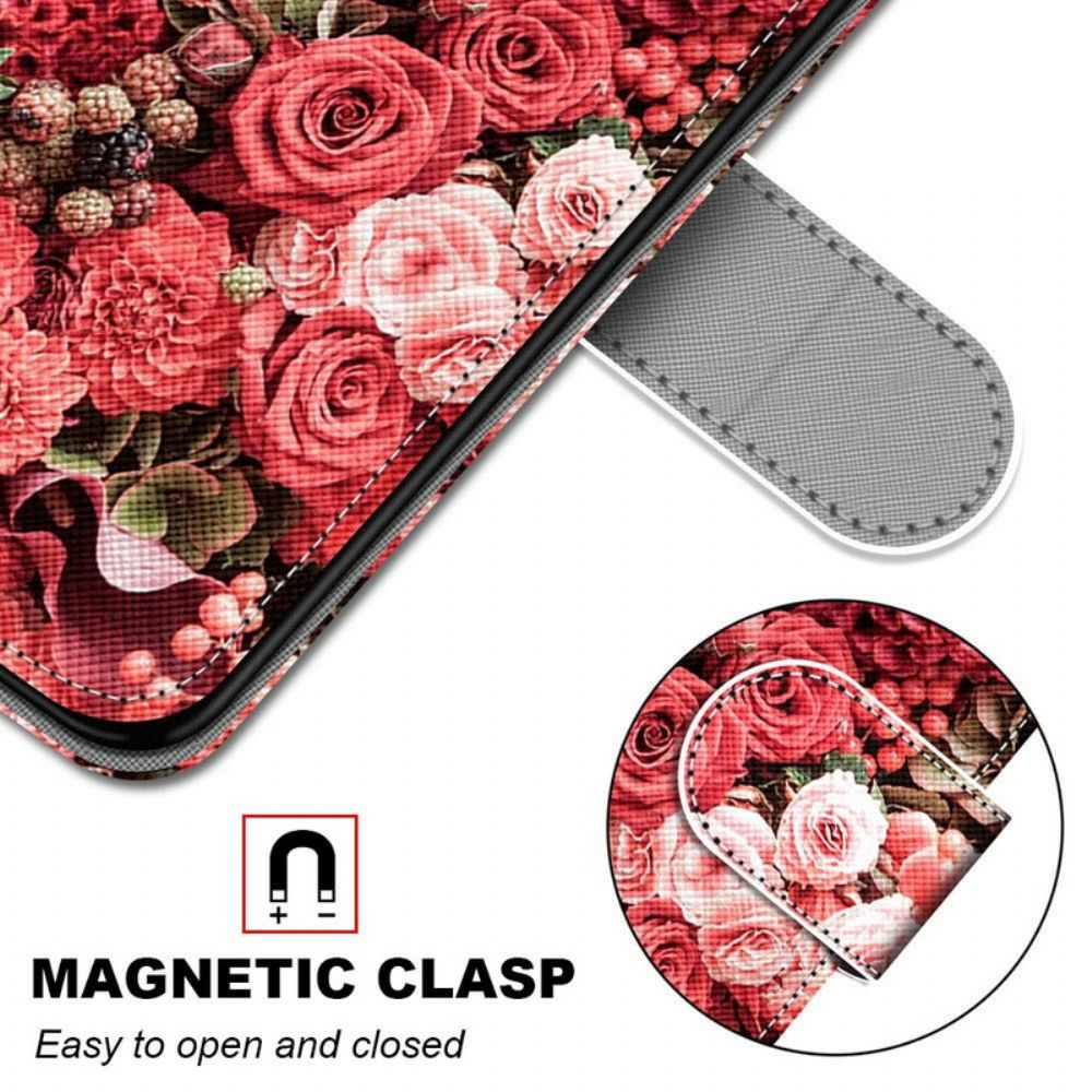 Folio-hoesje voor Samsung Galaxy S21 5G Bloemromantiek