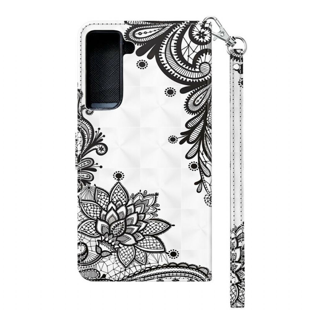 Folio-hoesje voor Samsung Galaxy S21 5G Chique Kant