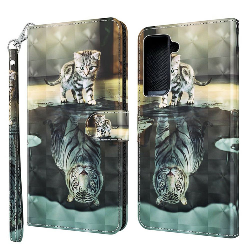 Folio-hoesje voor Samsung Galaxy S21 5G Ernest De Tijger