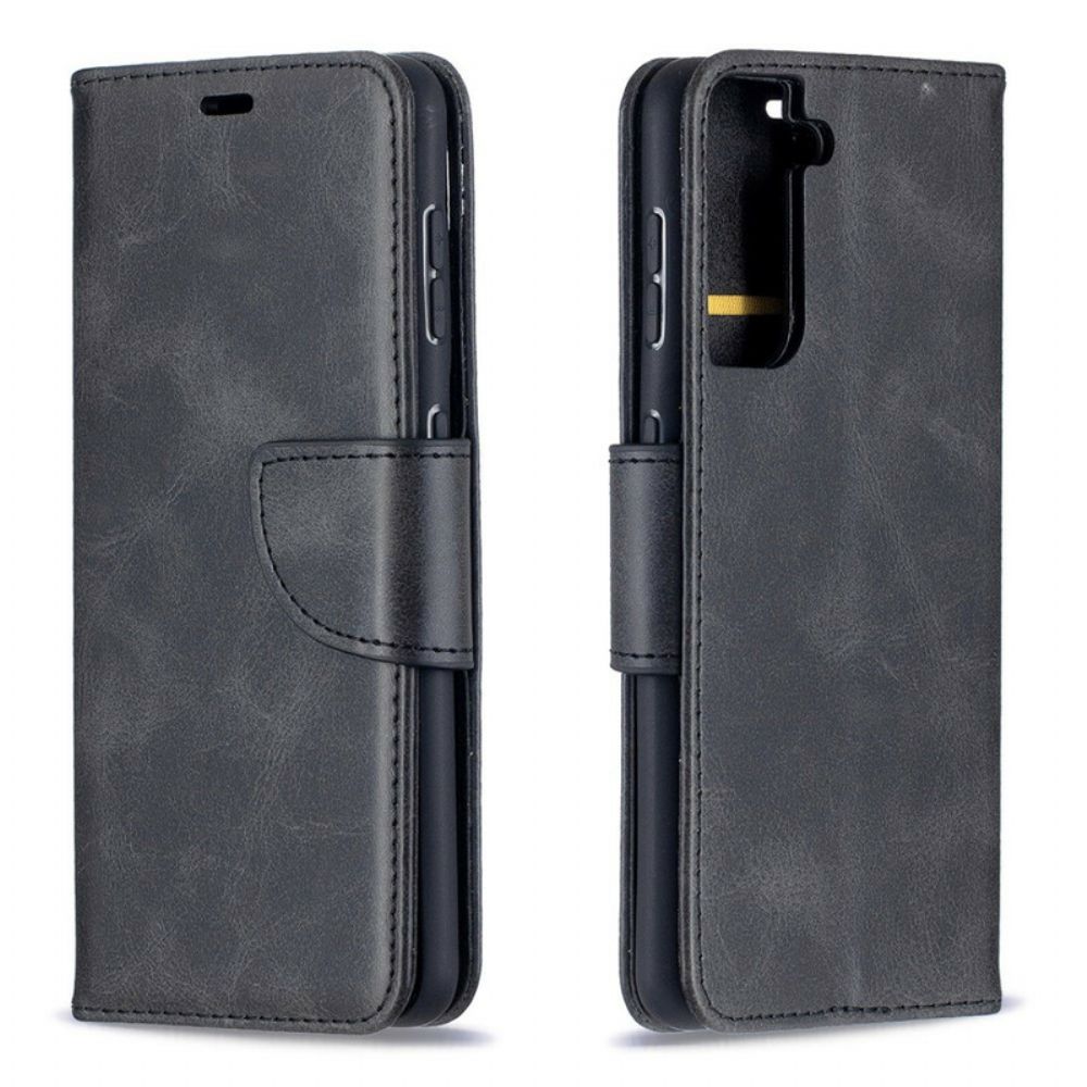 Folio-hoesje voor Samsung Galaxy S21 5G Flip Case Gladde Schuine Klep