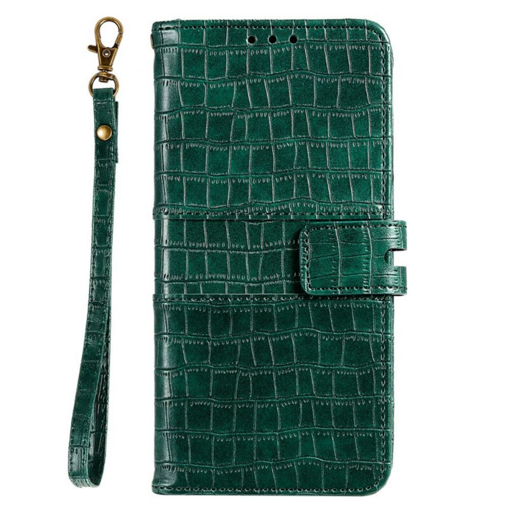 Folio-hoesje voor Samsung Galaxy S21 5G Helemaal Croc