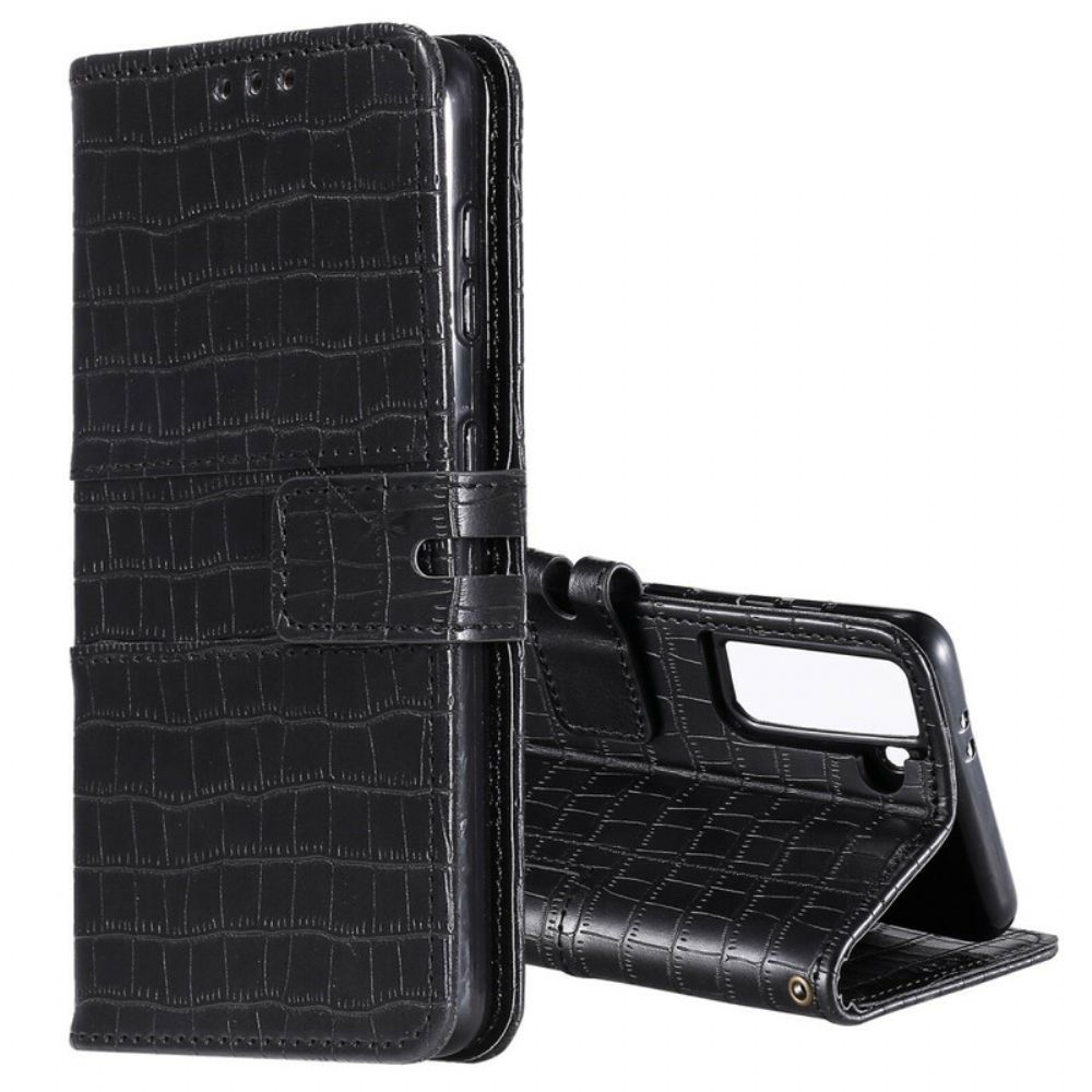 Folio-hoesje voor Samsung Galaxy S21 5G Helemaal Croc