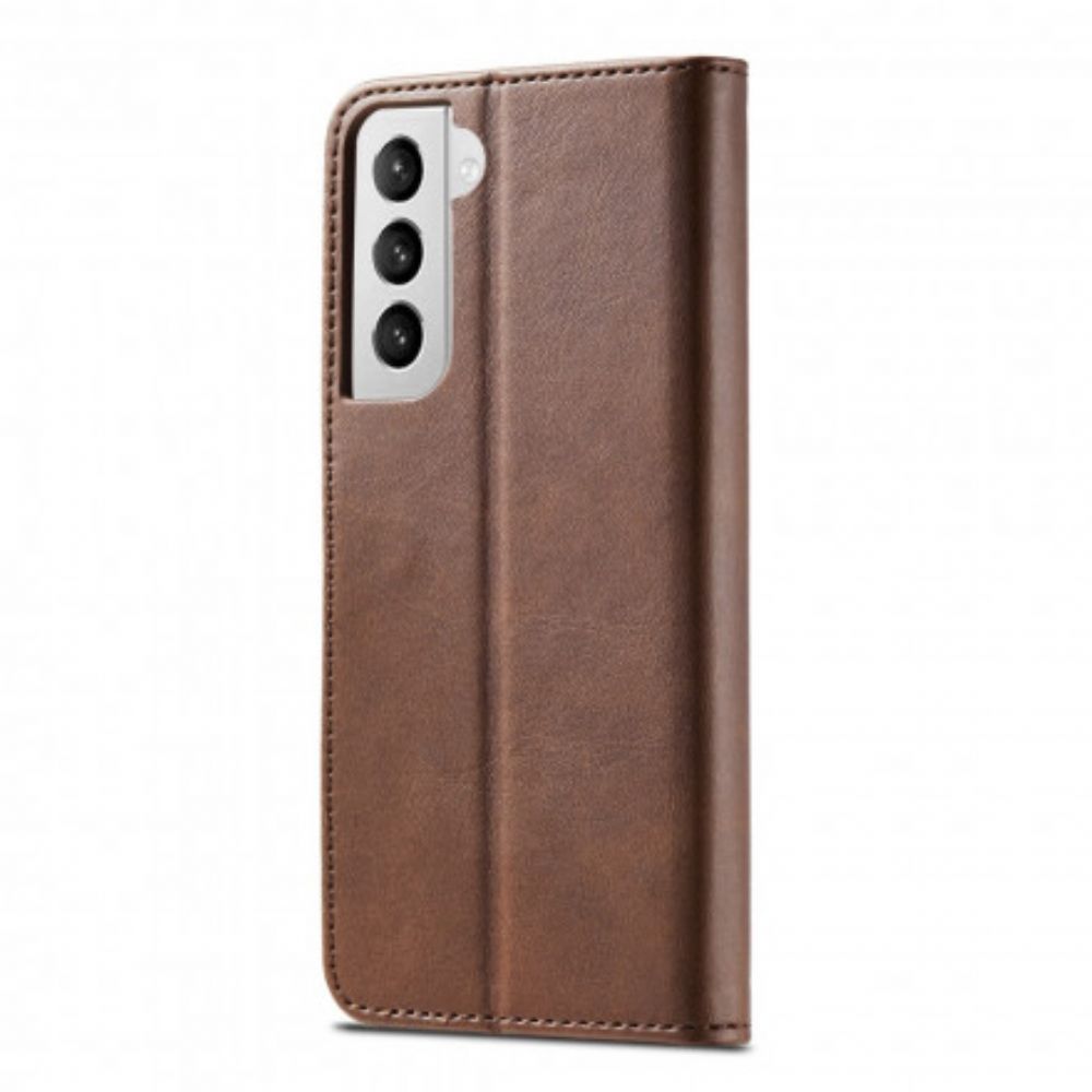 Folio-hoesje voor Samsung Galaxy S21 5G Lc.imeeke Leereffect