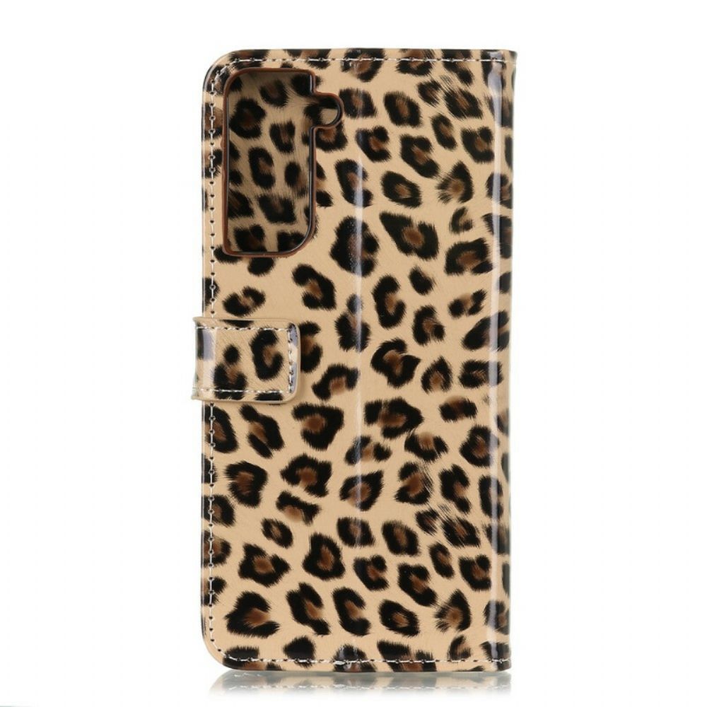 Folio-hoesje voor Samsung Galaxy S21 5G Luipaard