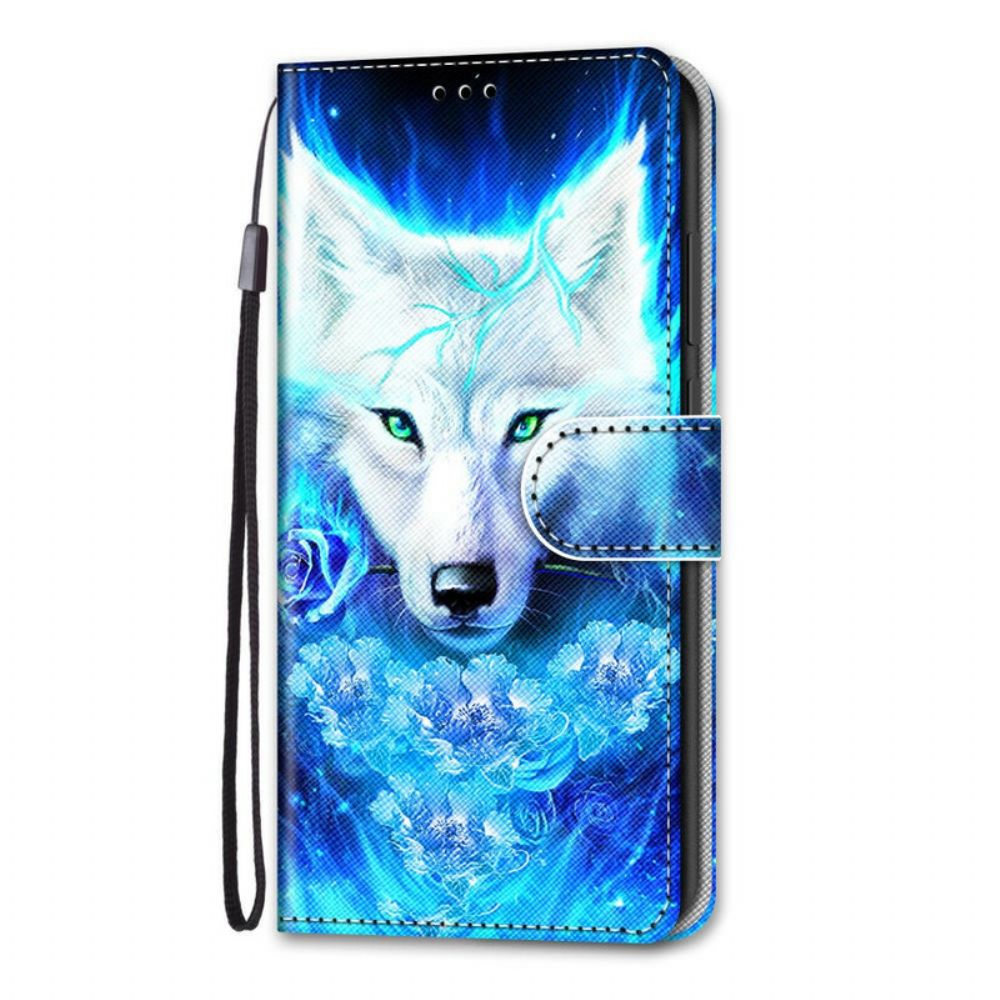 Folio-hoesje voor Samsung Galaxy S21 5G Magische Wolf