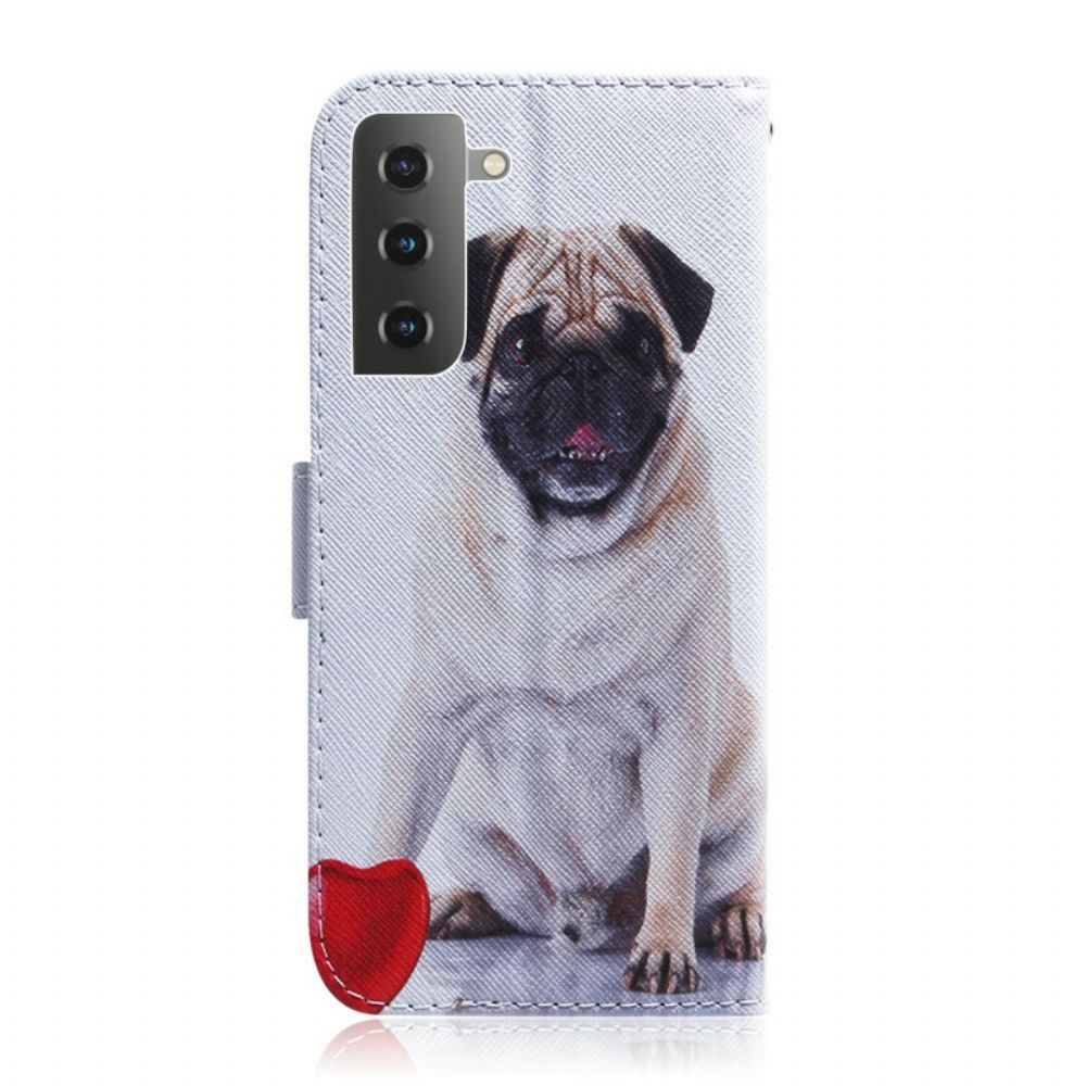 Folio-hoesje voor Samsung Galaxy S21 5G Mopshond