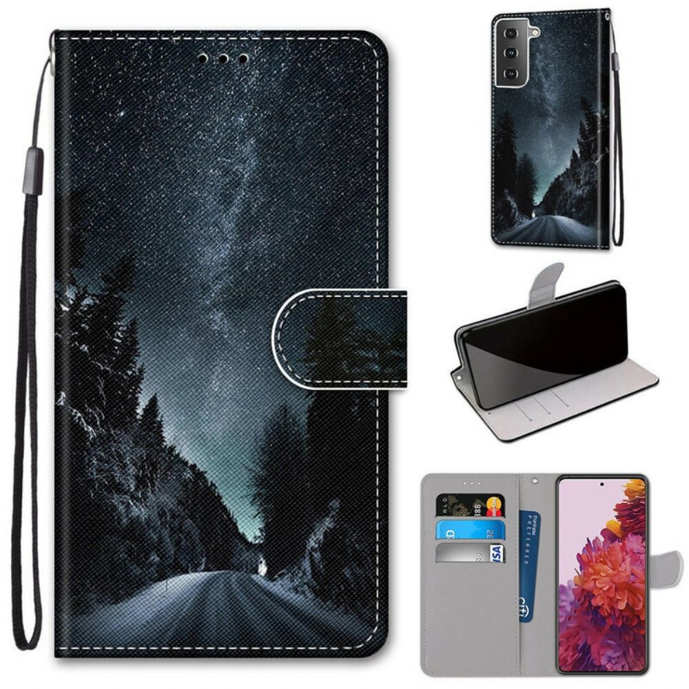 Folio-hoesje voor Samsung Galaxy S21 5G Mysterieuze Natuur