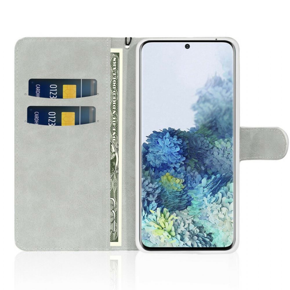 Folio-hoesje voor Samsung Galaxy S21 5G Pailletten S-ontwerp