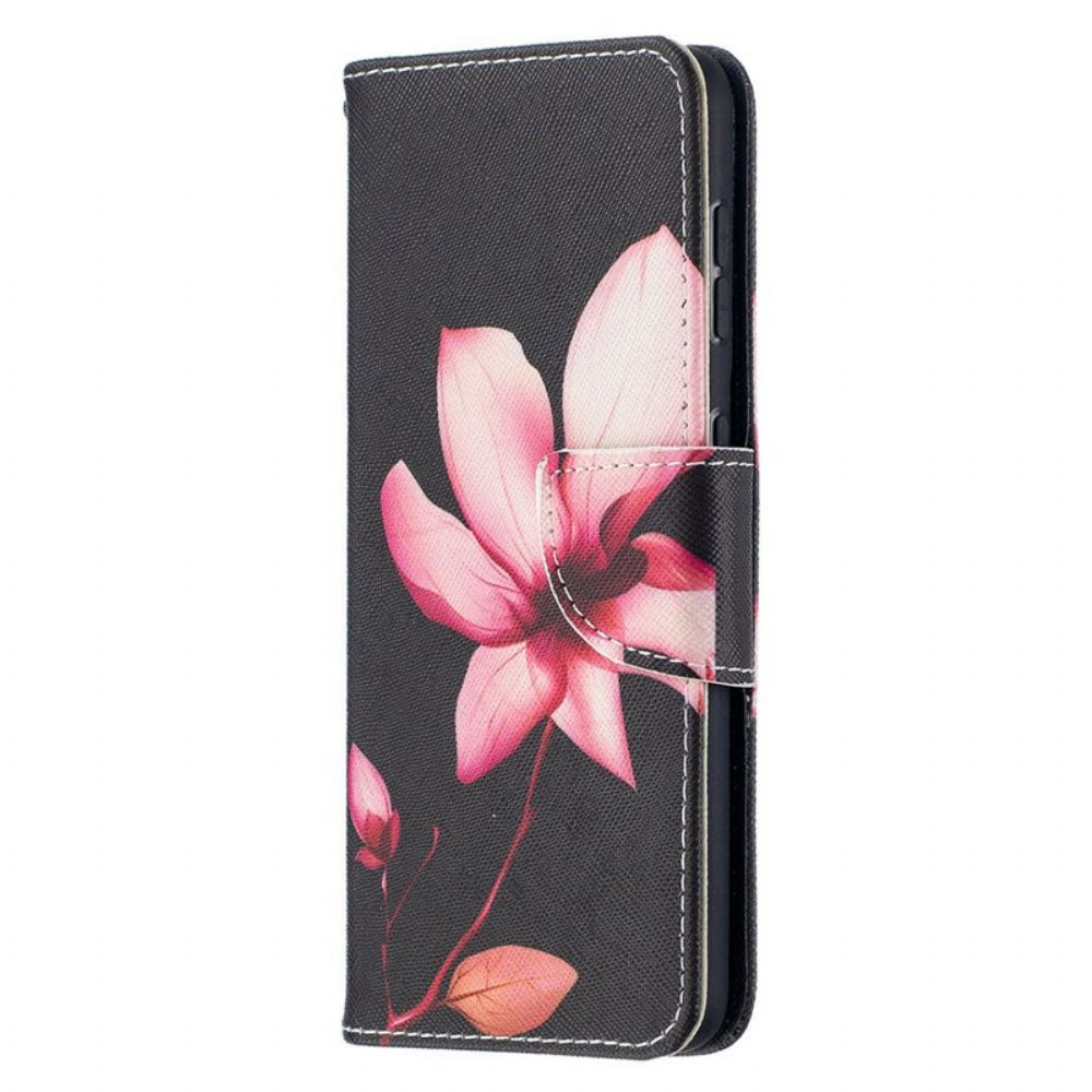 Folio-hoesje voor Samsung Galaxy S21 5G Roze Bloem