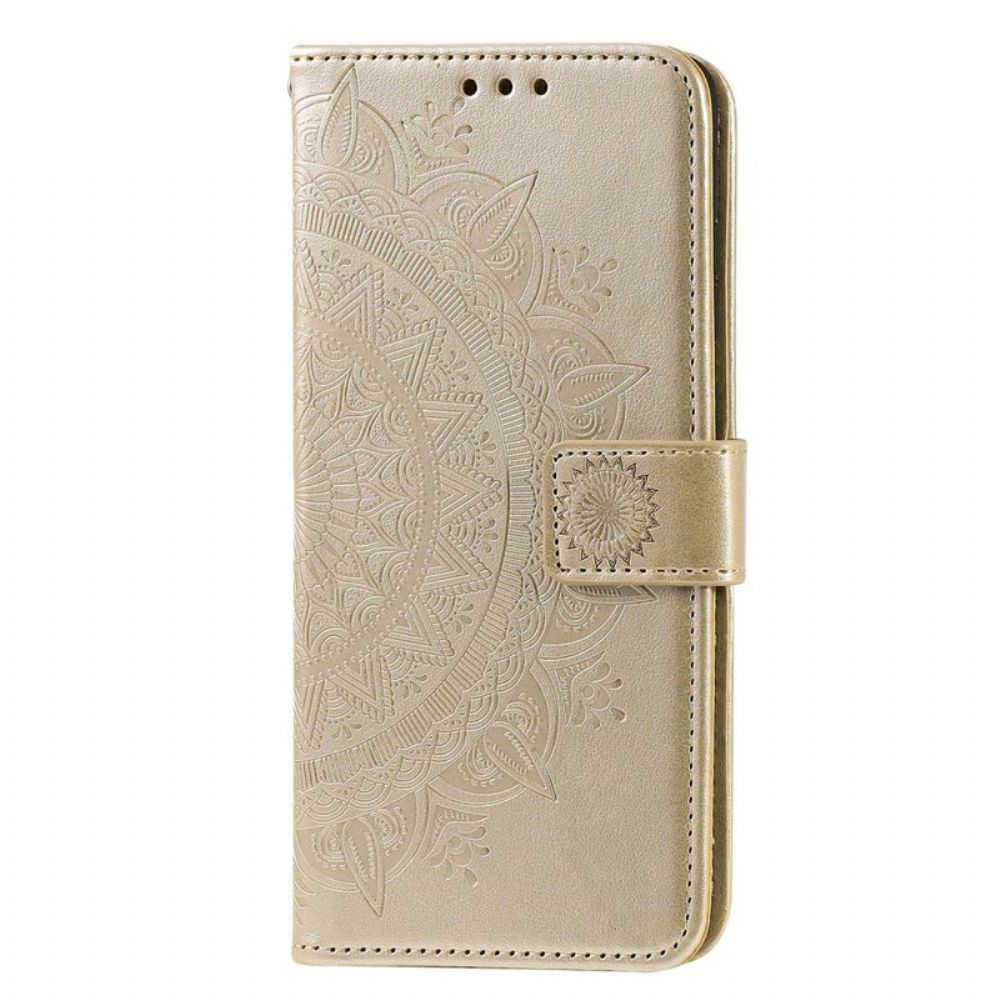 Folio-hoesje voor Samsung Galaxy S21 5G Zon Mandala