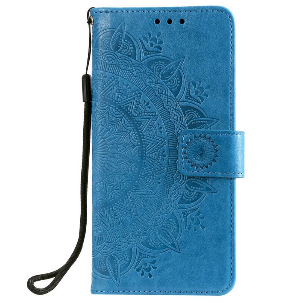 Folio-hoesje voor Samsung Galaxy S21 5G Zon Mandala