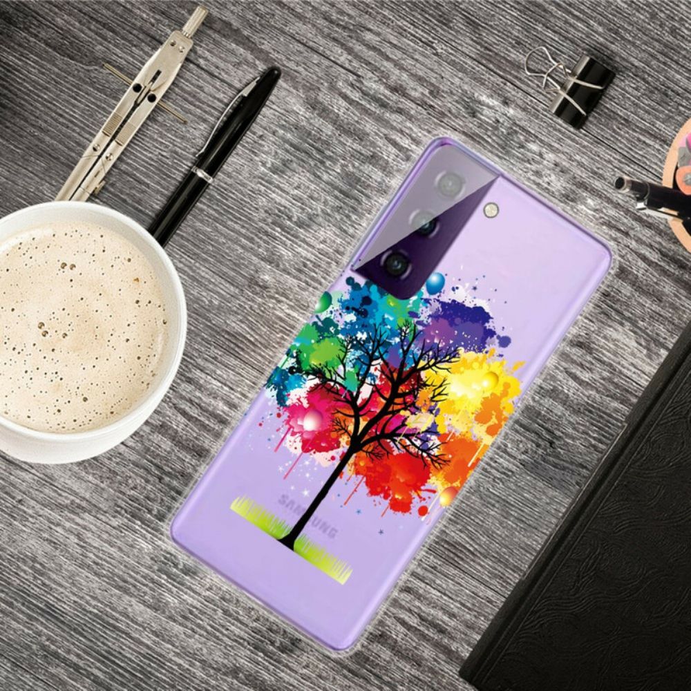 Hoesje voor Samsung Galaxy S21 5G Aquarel Boom