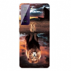 Hoesje voor Samsung Galaxy S21 5G Droom Leeuwenwelp