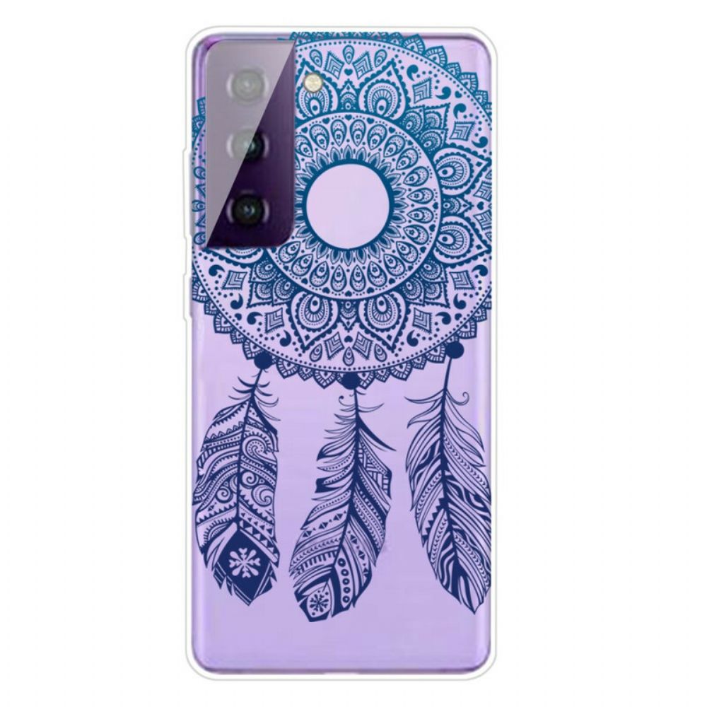 Hoesje voor Samsung Galaxy S21 5G Enkelvoudige Bloemenmandala