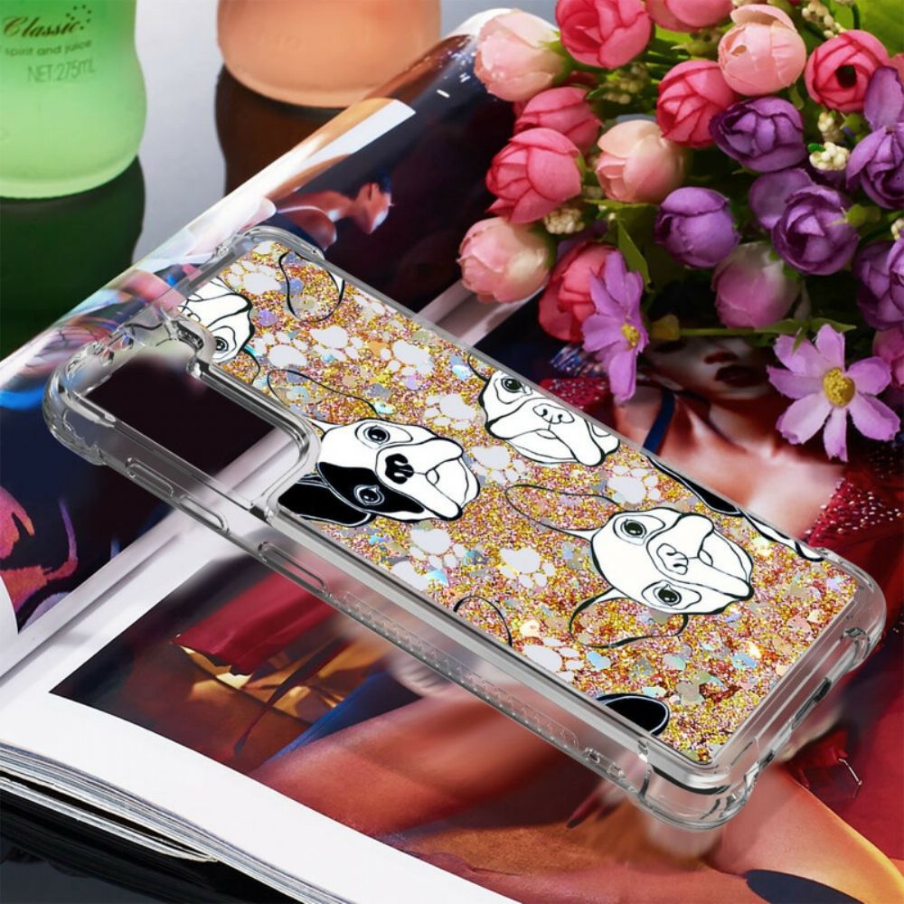 Hoesje voor Samsung Galaxy S21 5G Meneer Glitterhond