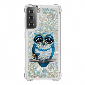 Hoesje voor Samsung Galaxy S21 5G Miss Glitteruil