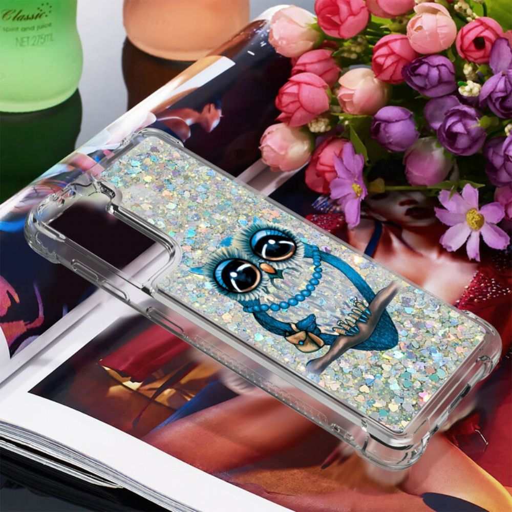 Hoesje voor Samsung Galaxy S21 5G Miss Glitteruil