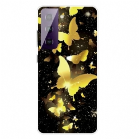 Hoesje voor Samsung Galaxy S21 5G Mooie Vlinders