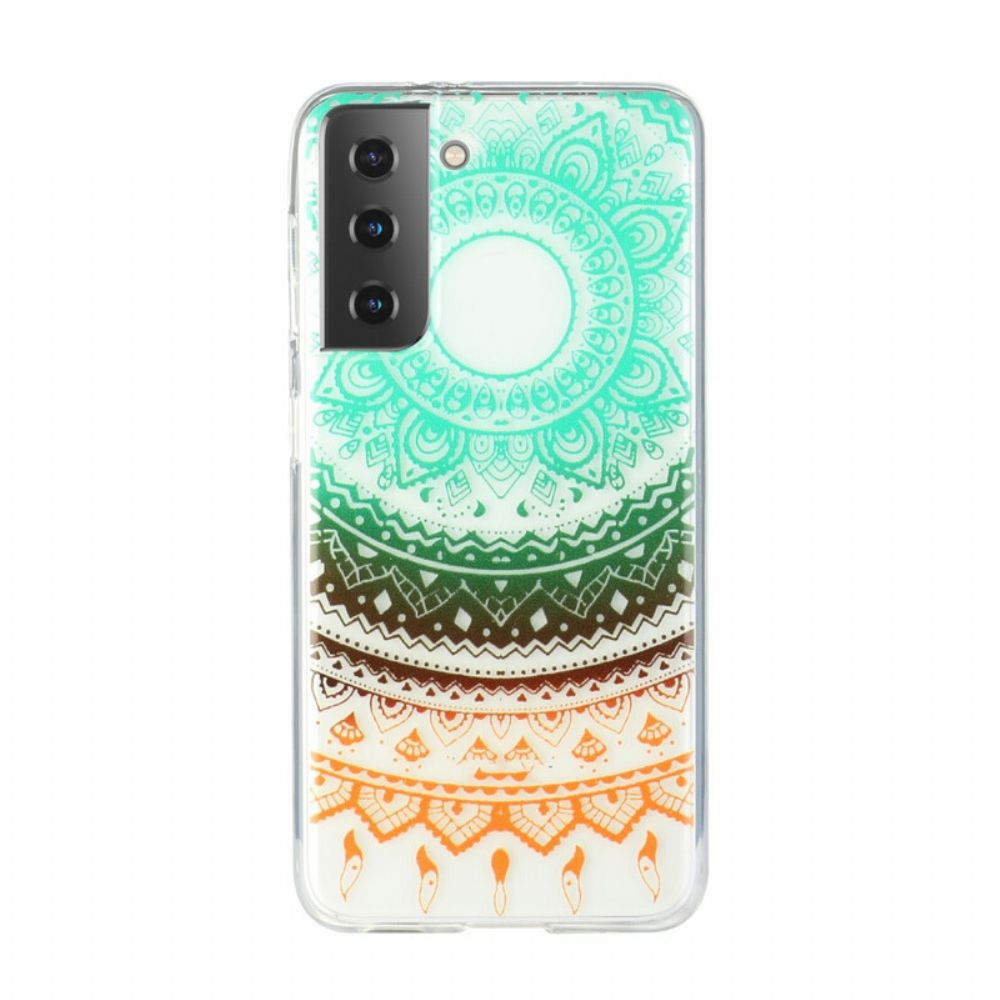 Hoesje voor Samsung Galaxy S21 5G Naadloze Bloemenmandala