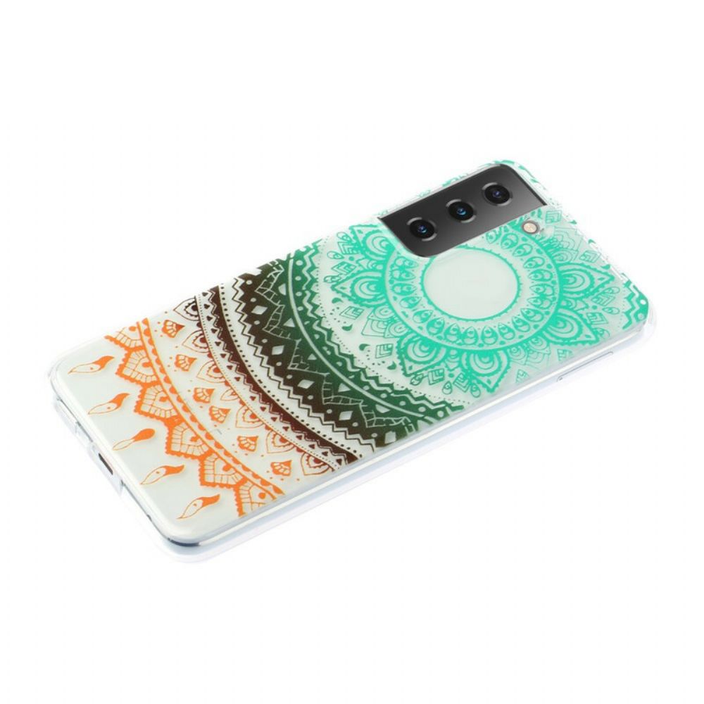 Hoesje voor Samsung Galaxy S21 5G Naadloze Bloemenmandala