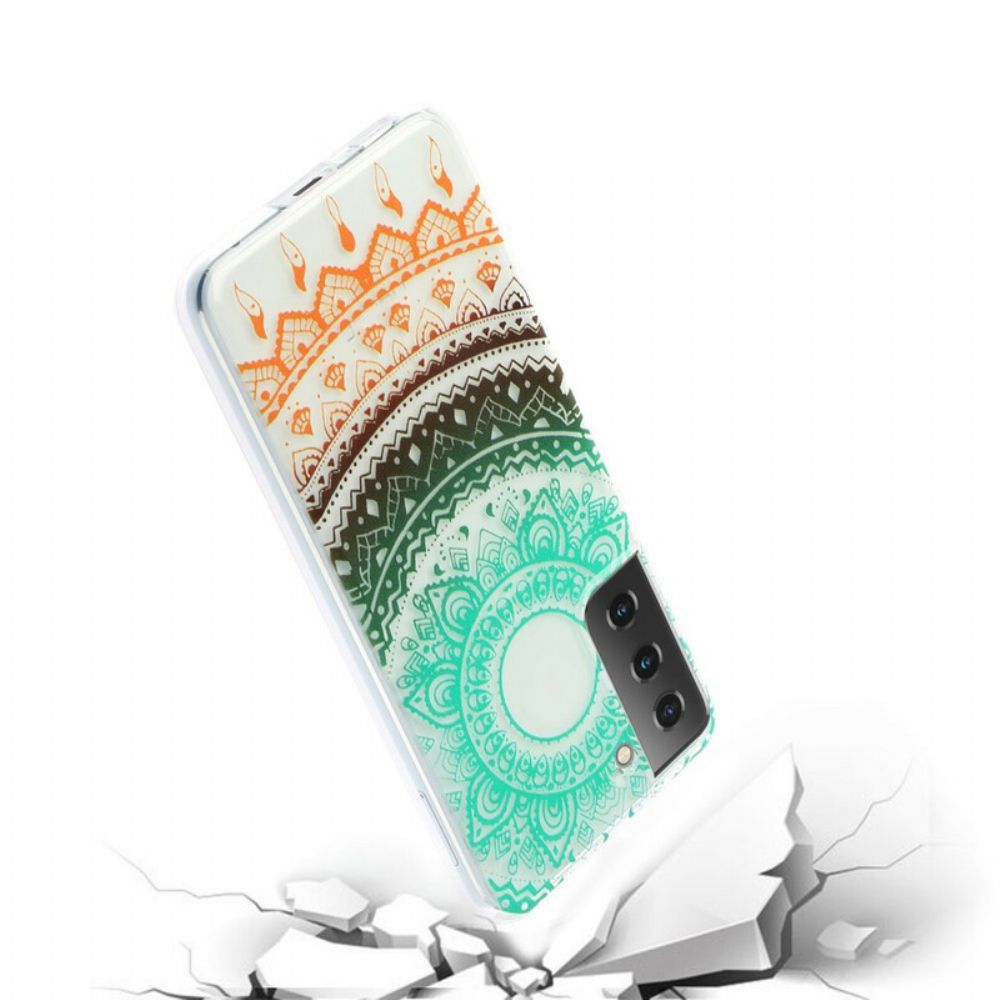 Hoesje voor Samsung Galaxy S21 5G Naadloze Bloemenmandala