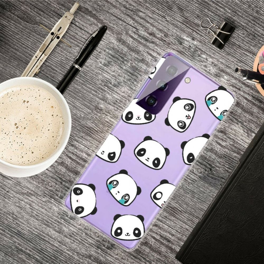 Hoesje voor Samsung Galaxy S21 5G Sentimentele Panda's