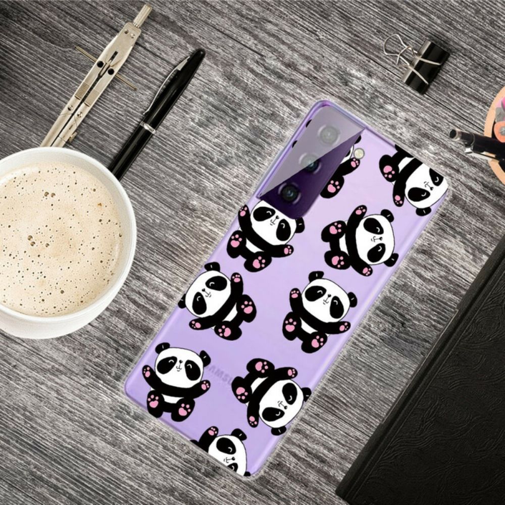 Hoesje voor Samsung Galaxy S21 5G Top Panda's Leuk