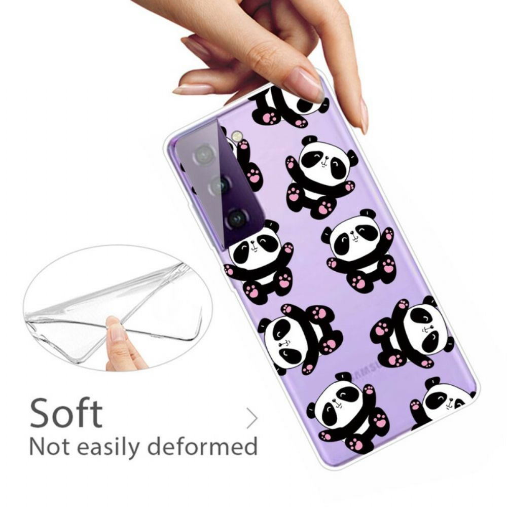 Hoesje voor Samsung Galaxy S21 5G Top Panda's Leuk