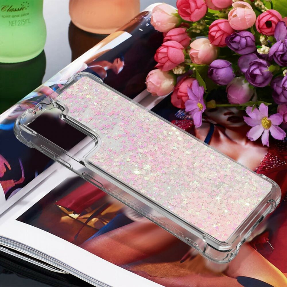 Hoesje voor Samsung Galaxy S21 5G Verlangen Glitter