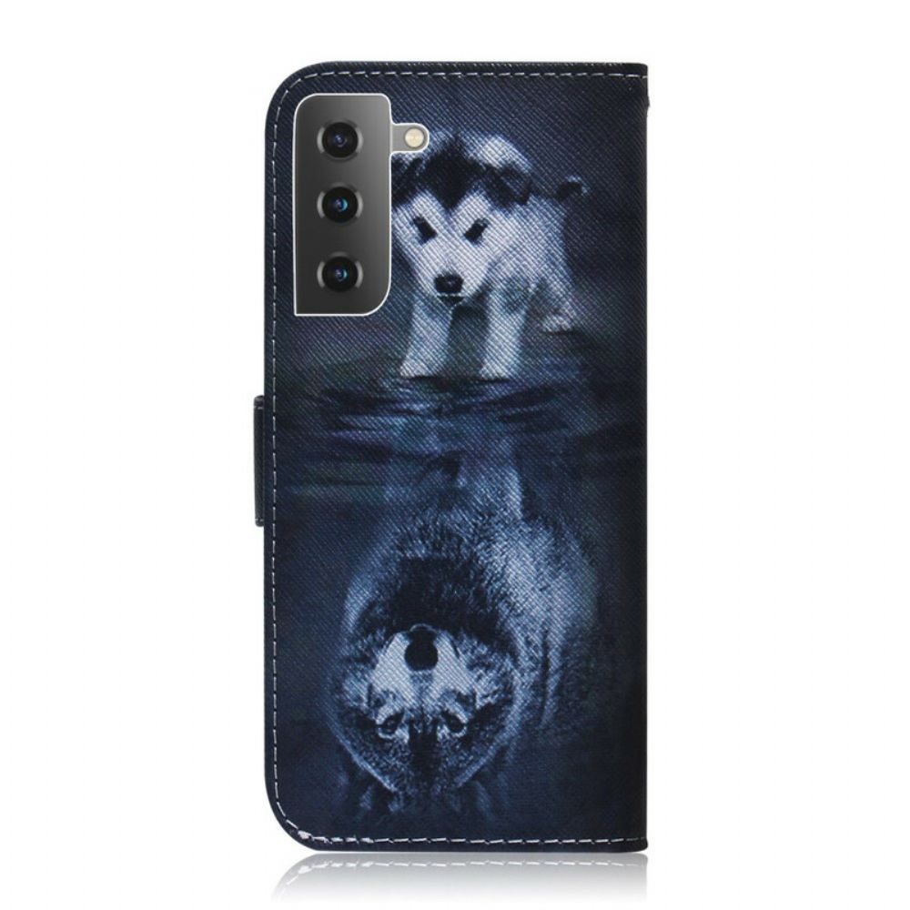 Leren Hoesje voor Samsung Galaxy S21 5G Ernesto De Wolf