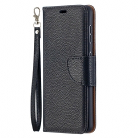 Leren Hoesje voor Samsung Galaxy S21 5G Folio-hoesje Litchi Flap Schuin