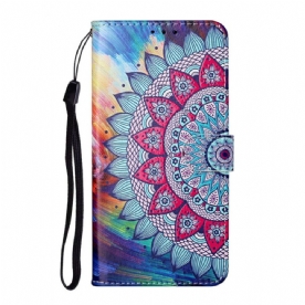 Leren Hoesje voor Samsung Galaxy S21 5G Koning Mandala