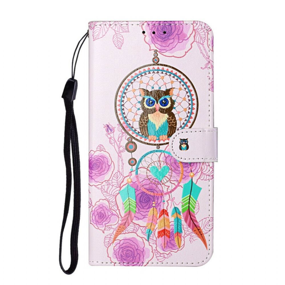 Leren Hoesje voor Samsung Galaxy S21 5G Koning Uil