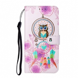 Leren Hoesje voor Samsung Galaxy S21 5G Koning Uil