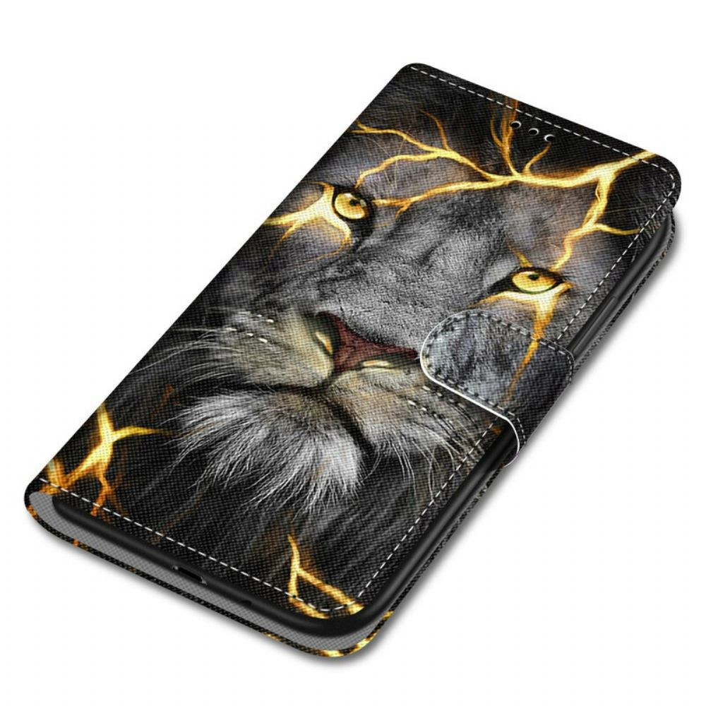 Leren Hoesje voor Samsung Galaxy S21 5G Magische Katachtige