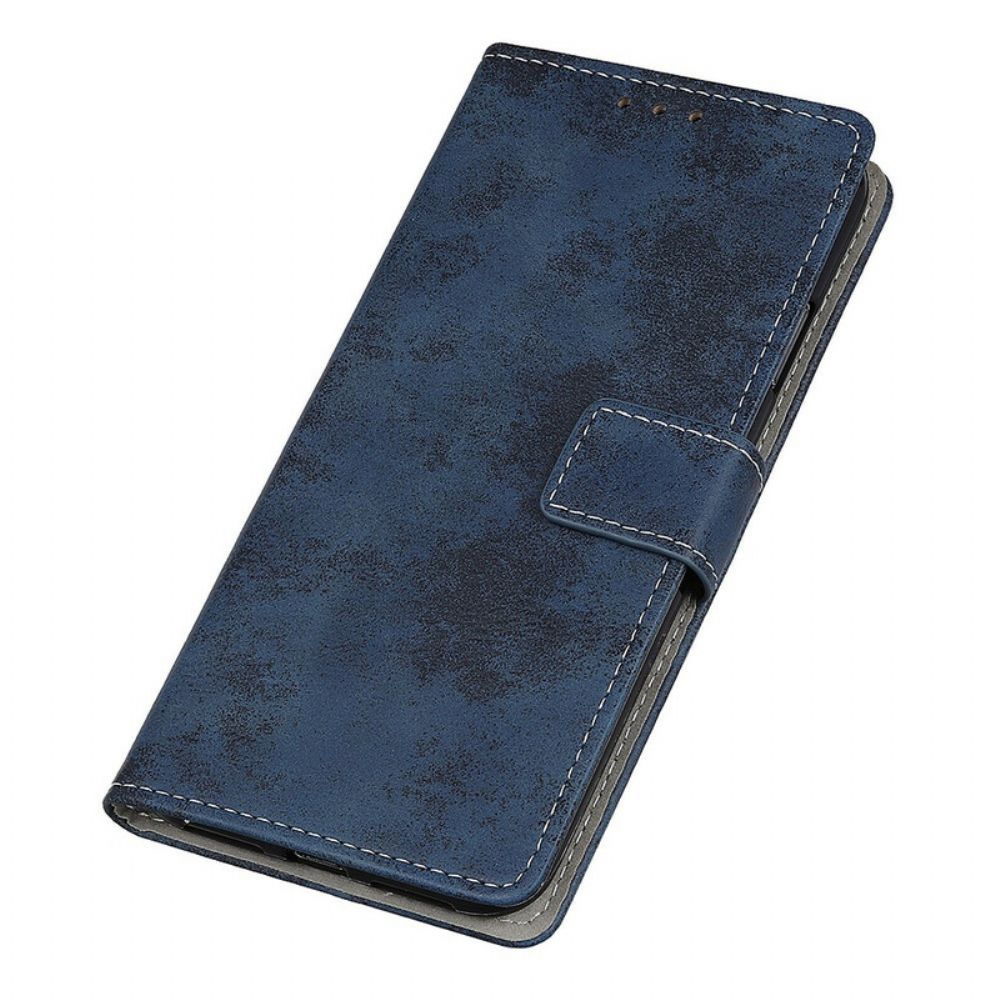 Leren Hoesje voor Samsung Galaxy S21 5G Vintage Kunstleer