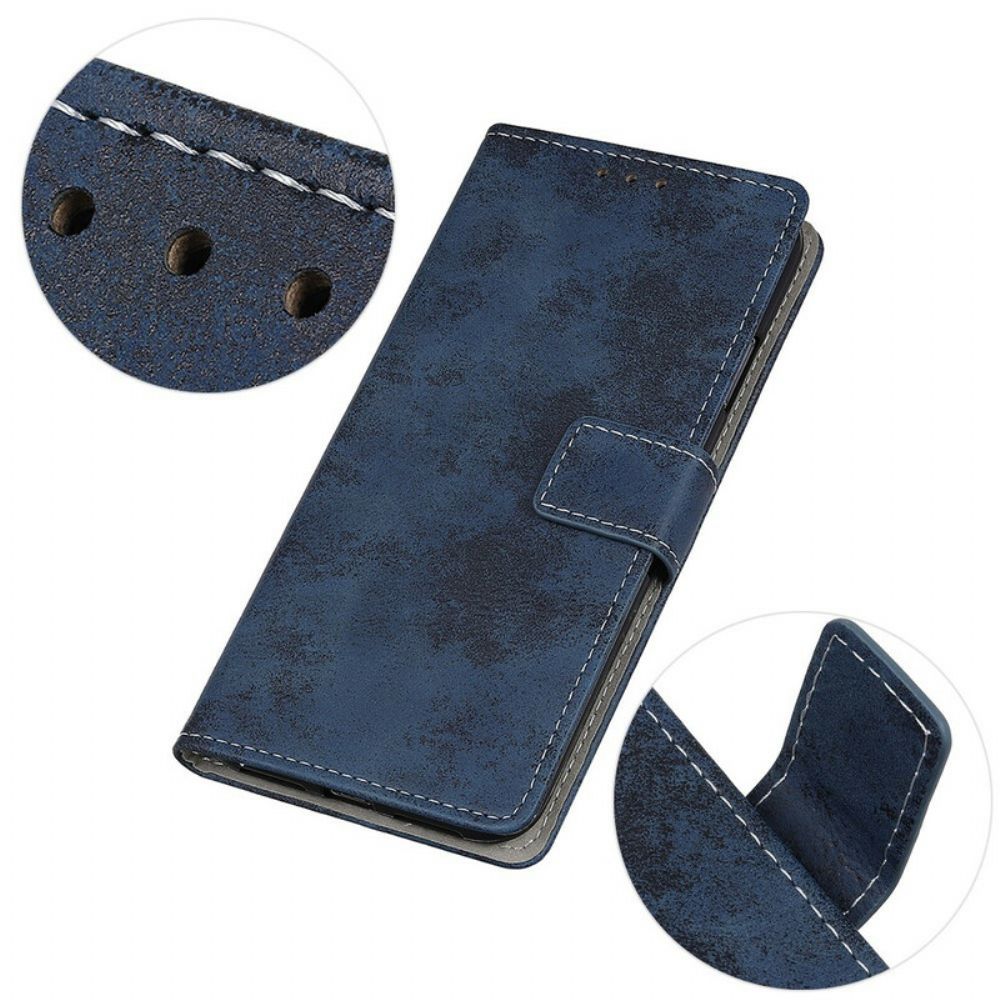 Leren Hoesje voor Samsung Galaxy S21 5G Vintage Kunstleer