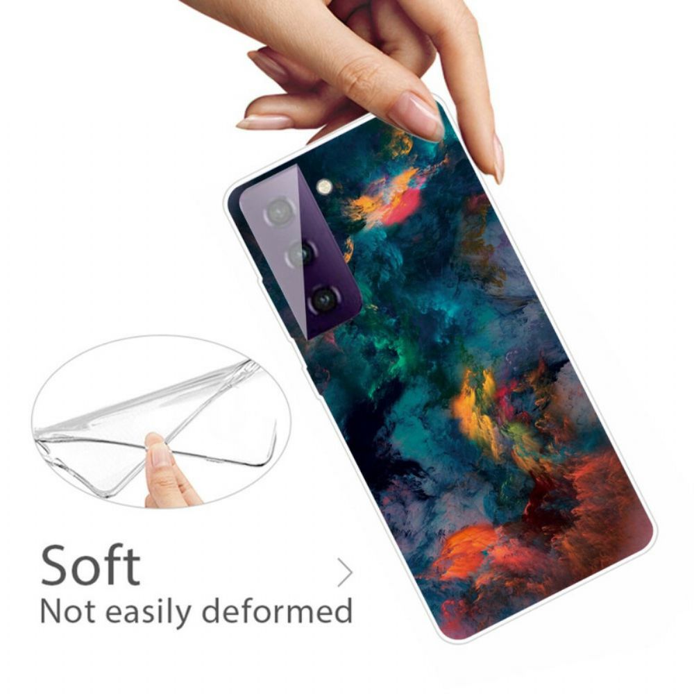 Telefoonhoesje voor Samsung Galaxy S21 5G Kleurrijke Wolken