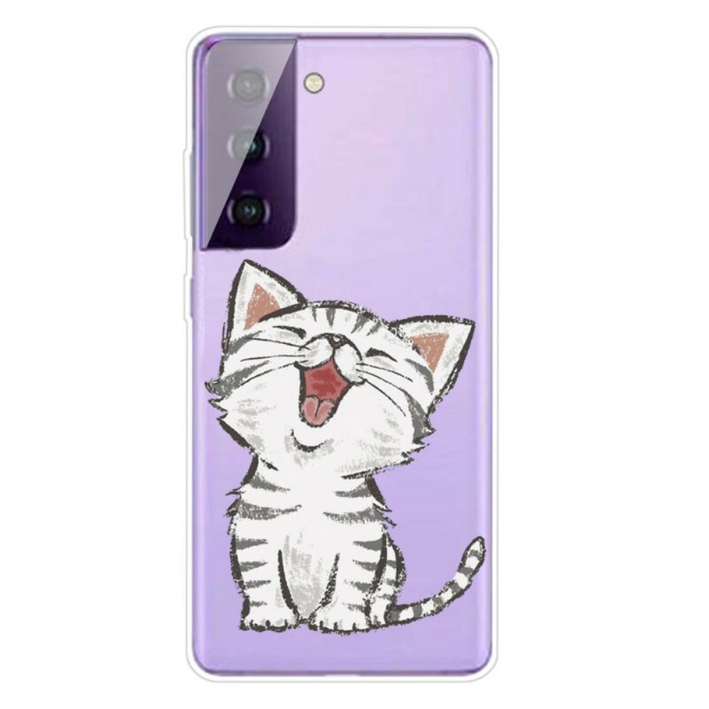 Telefoonhoesje voor Samsung Galaxy S21 5G Lieve Kat