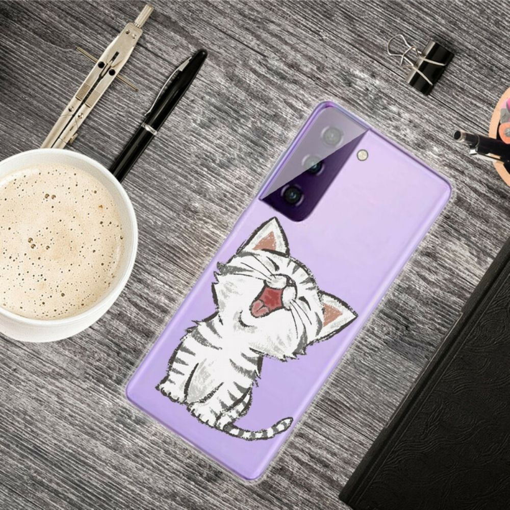 Telefoonhoesje voor Samsung Galaxy S21 5G Lieve Kat