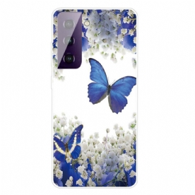 Telefoonhoesje voor Samsung Galaxy S21 5G Vlinders Ontwerp