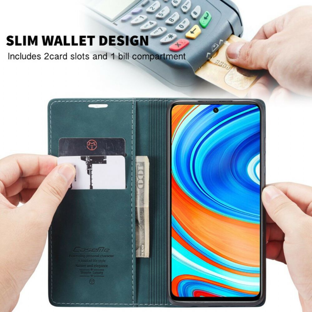 Bescherming Hoesje voor Xiaomi Redmi Note 9S / Note 9 Pro Folio-hoesje Caseme Kunstleer