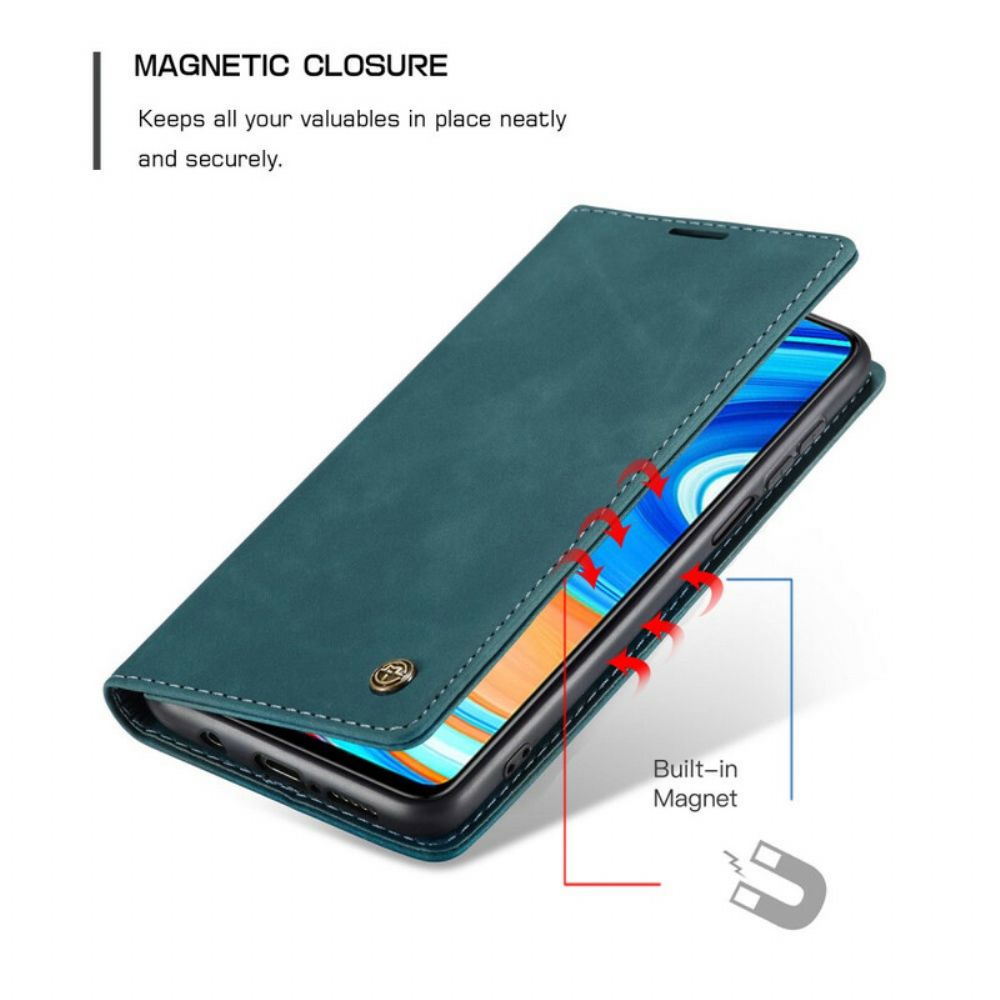 Bescherming Hoesje voor Xiaomi Redmi Note 9S / Note 9 Pro Folio-hoesje Caseme Kunstleer