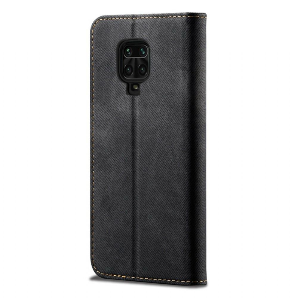 Bescherming Hoesje voor Xiaomi Redmi Note 9S / Note 9 Pro Folio-hoesje Denim Stof