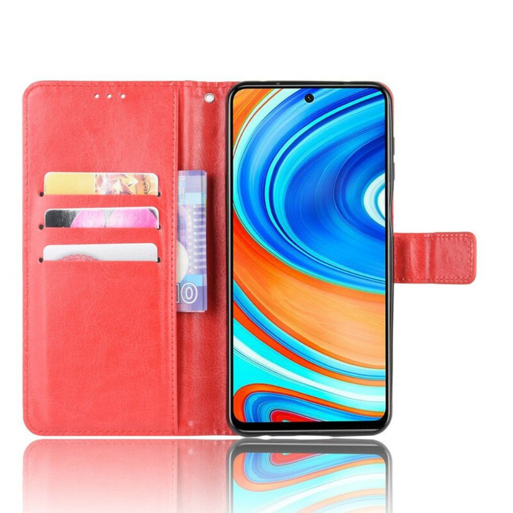 Folio-hoesje voor Xiaomi Redmi Note 9S / Note 9 Pro Flitsachtig Kunstleer