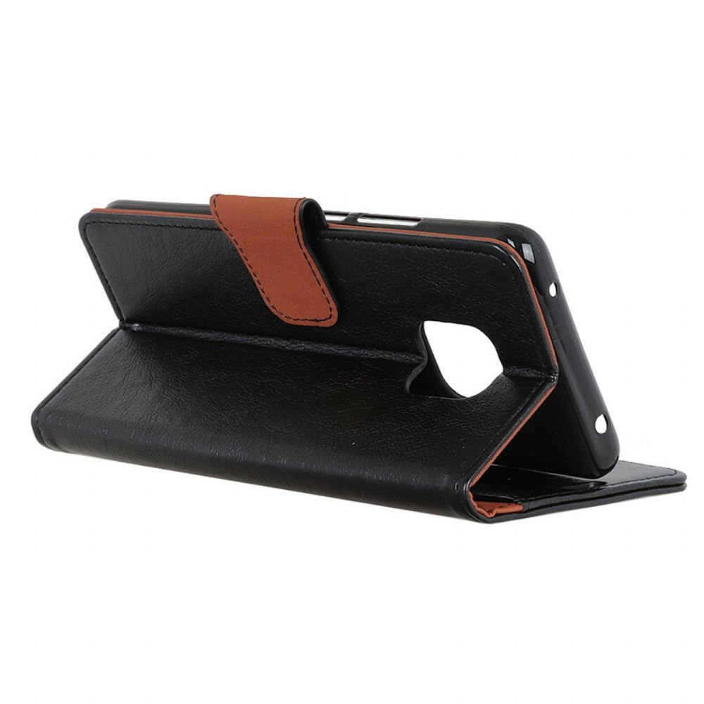 Folio-hoesje voor Xiaomi Redmi Note 9S / Note 9 Pro Gesplitst Nappaleer