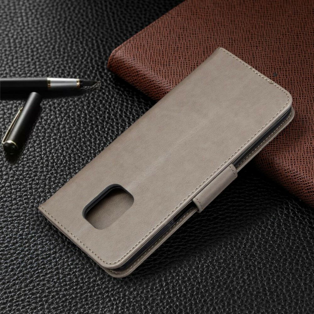 Folio-hoesje voor Xiaomi Redmi Note 9S / Note 9 Pro Met Ketting Thong Vlinders